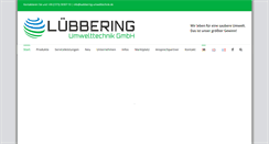Desktop Screenshot of luebbering-umwelttechnik.de